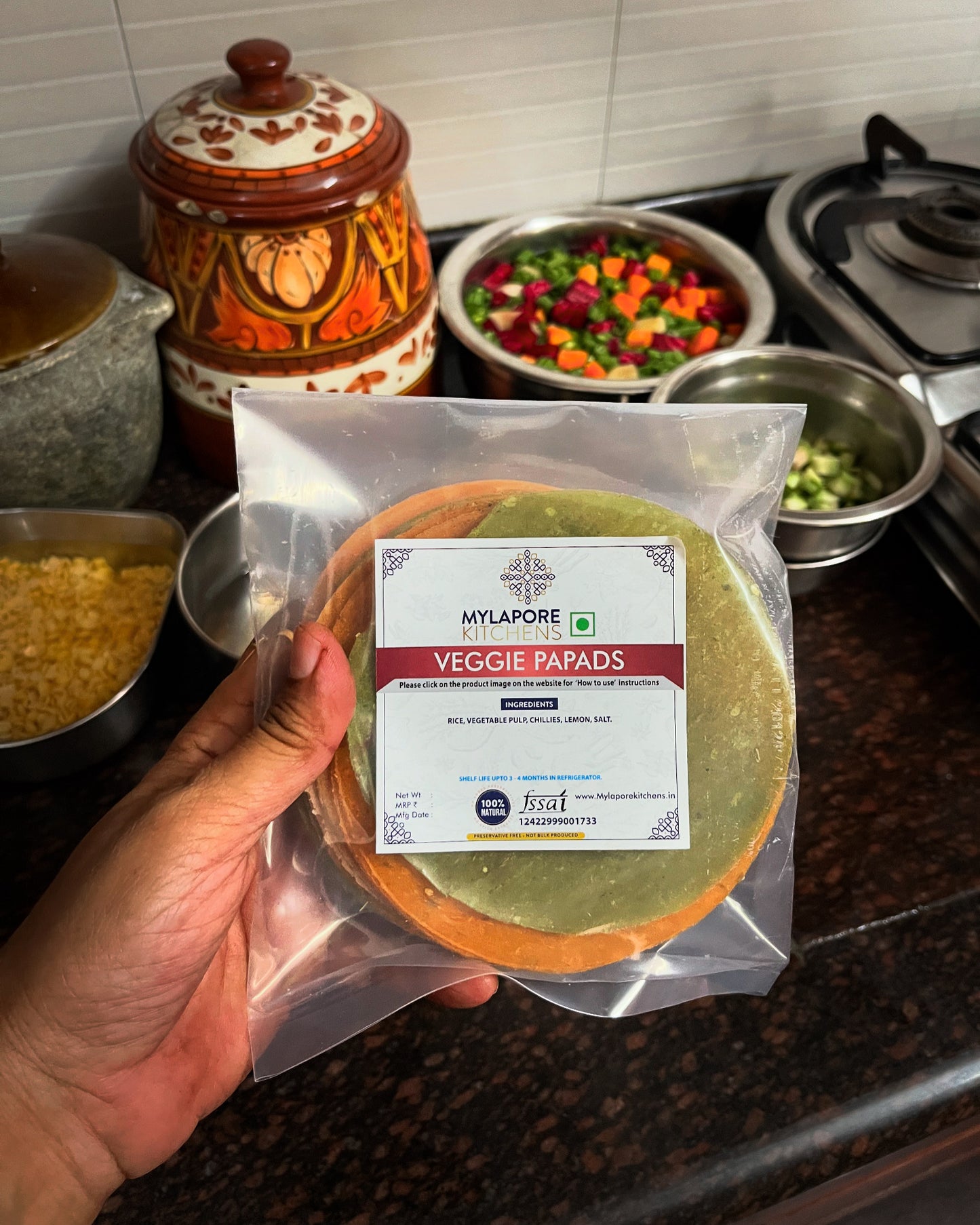 Veggie Papads - 200 gms