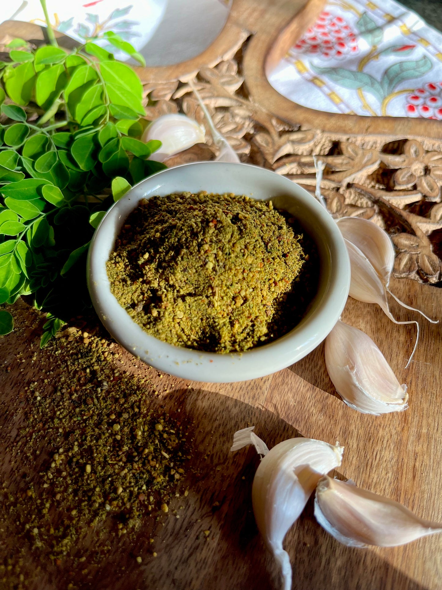 Moringa leaves podi for rice with garlic - 100 gms