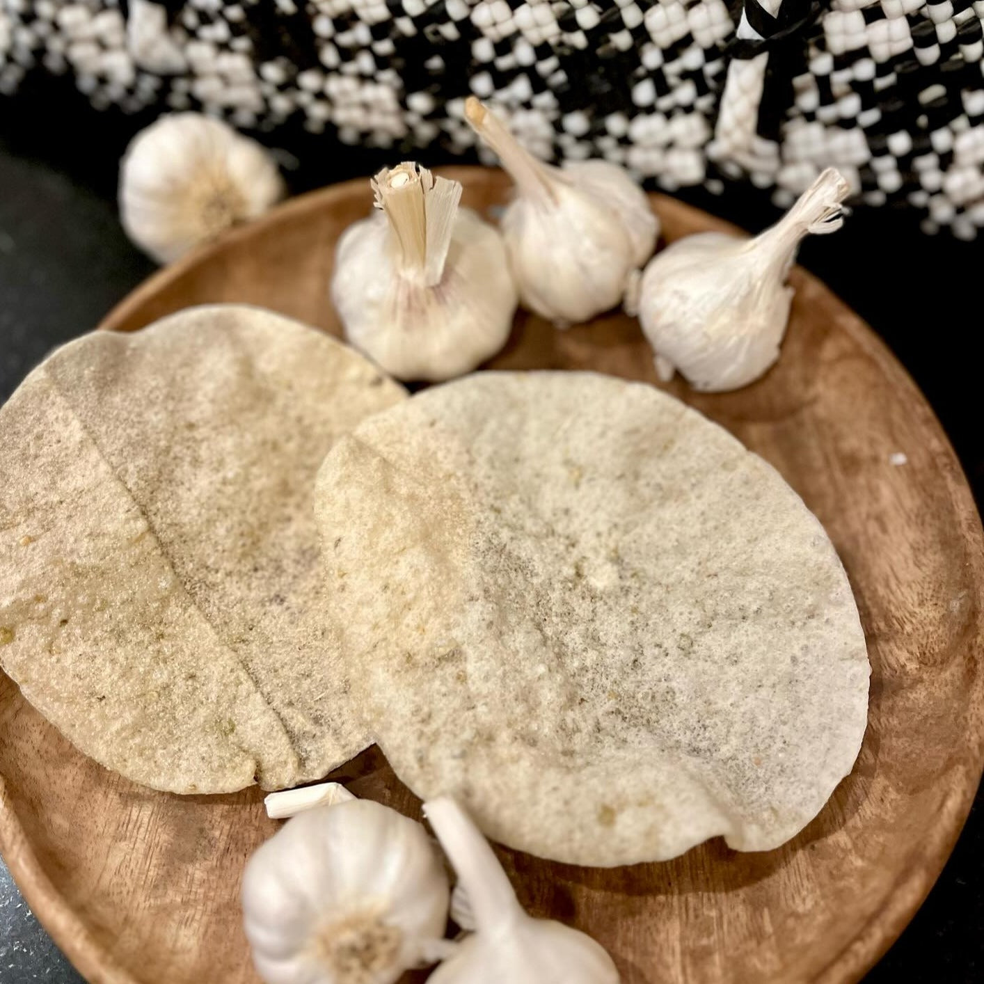 Garlic Appalam - 200 gms - ONLINE ORDERS ONLY