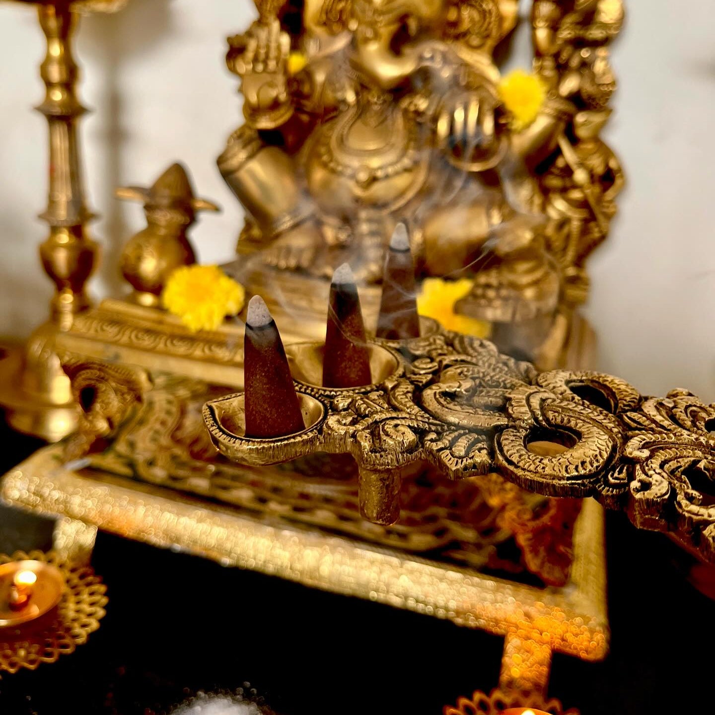 Panchagavya Sambrani Cones - with fragrance - 100 gms