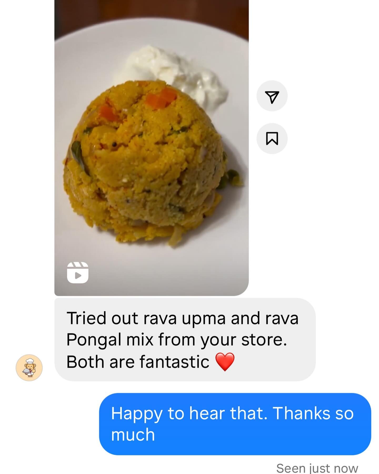 Instant Rava Pongal Mix - 250 gms