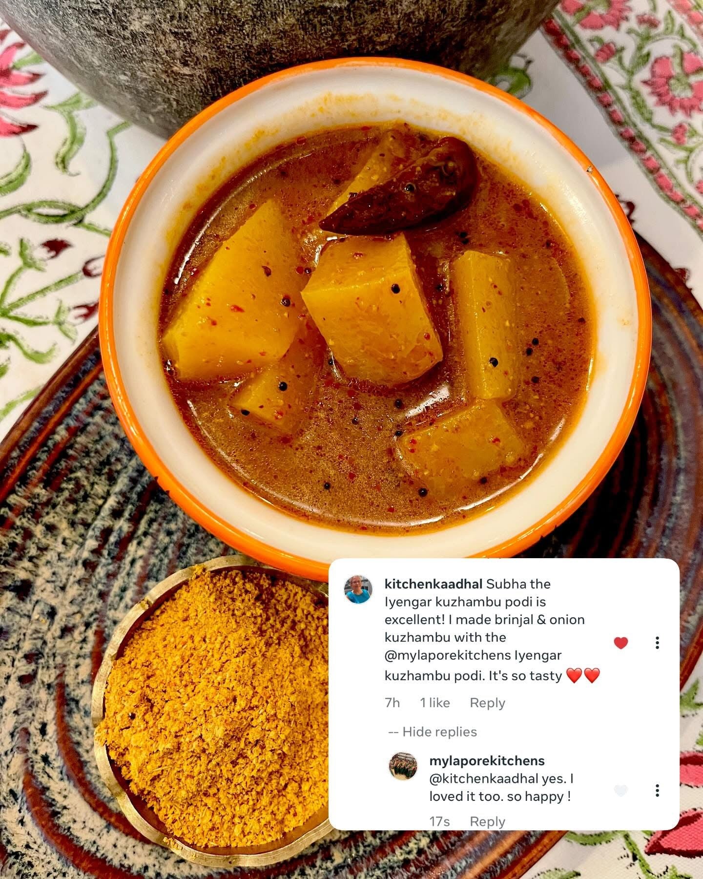 Iyengar style Kuzhambu Podi - 100 gms