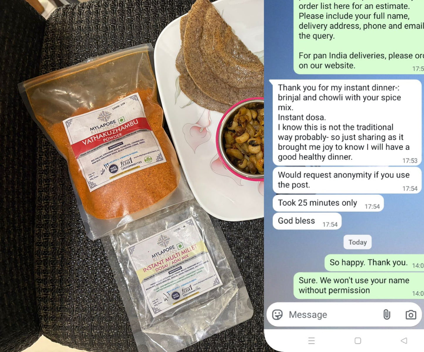 Multi Millet Dosai Pre Mix - 250 gms