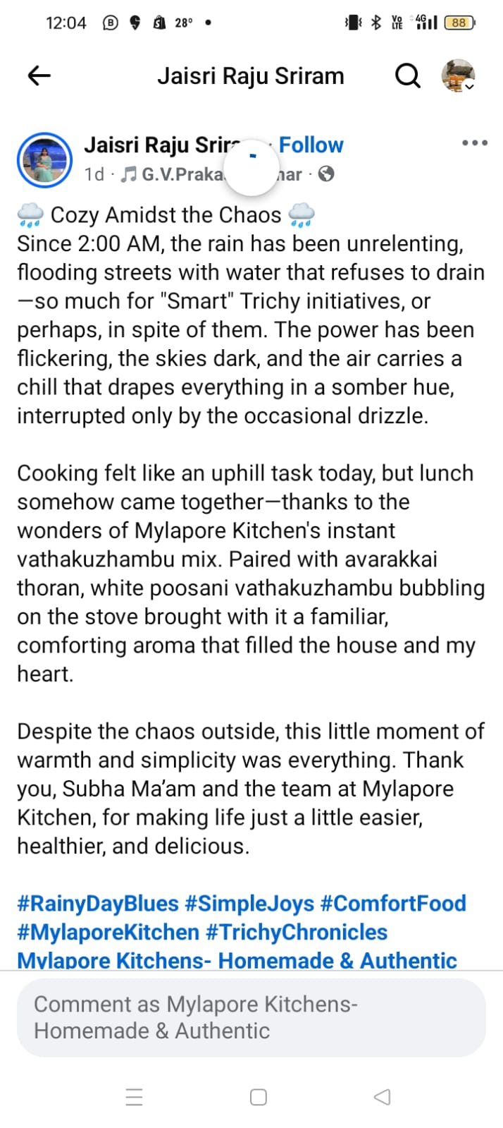 Instant Vathakuzhambu Mix - 200 gms