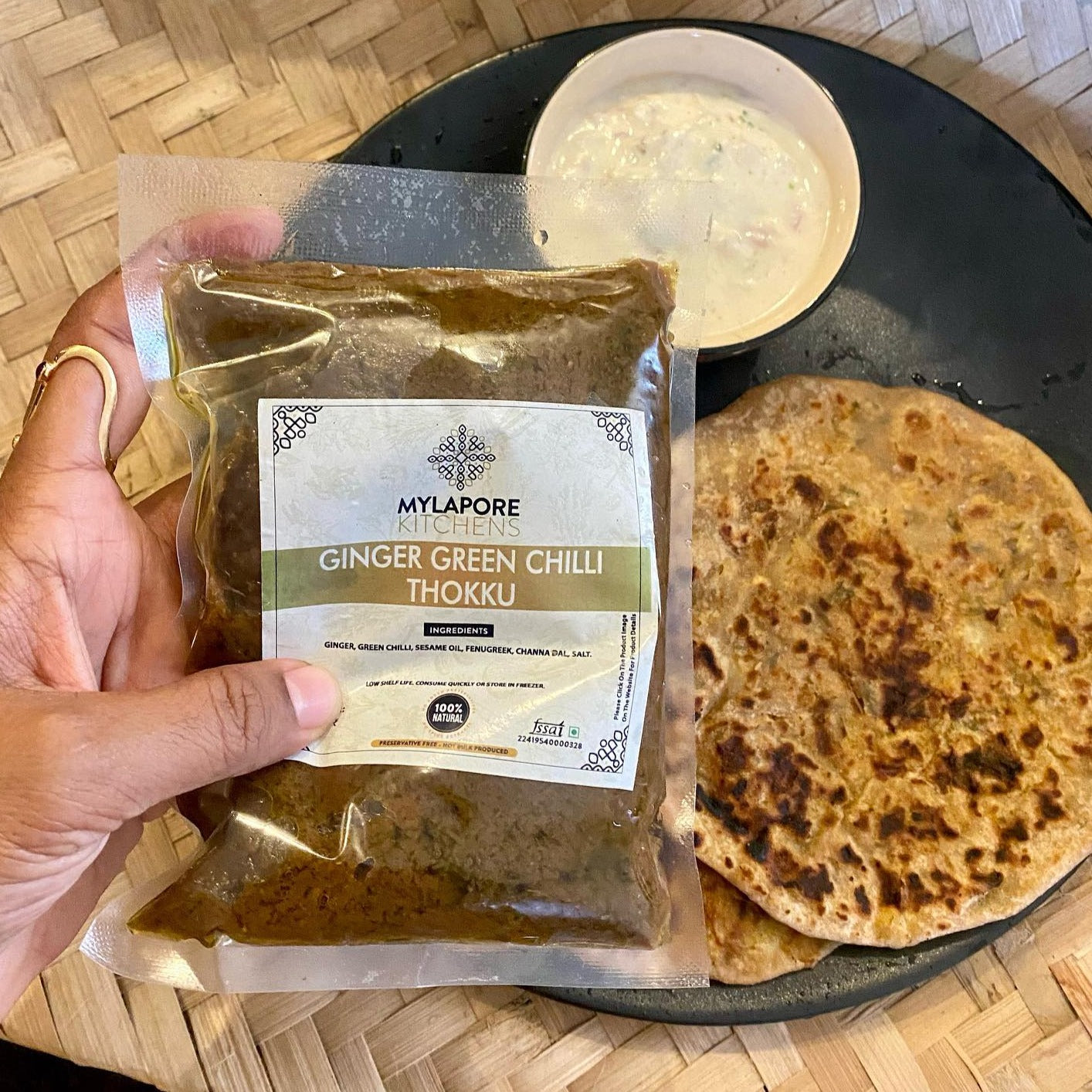 Ginger and Green chilli Thokku - 200 gms