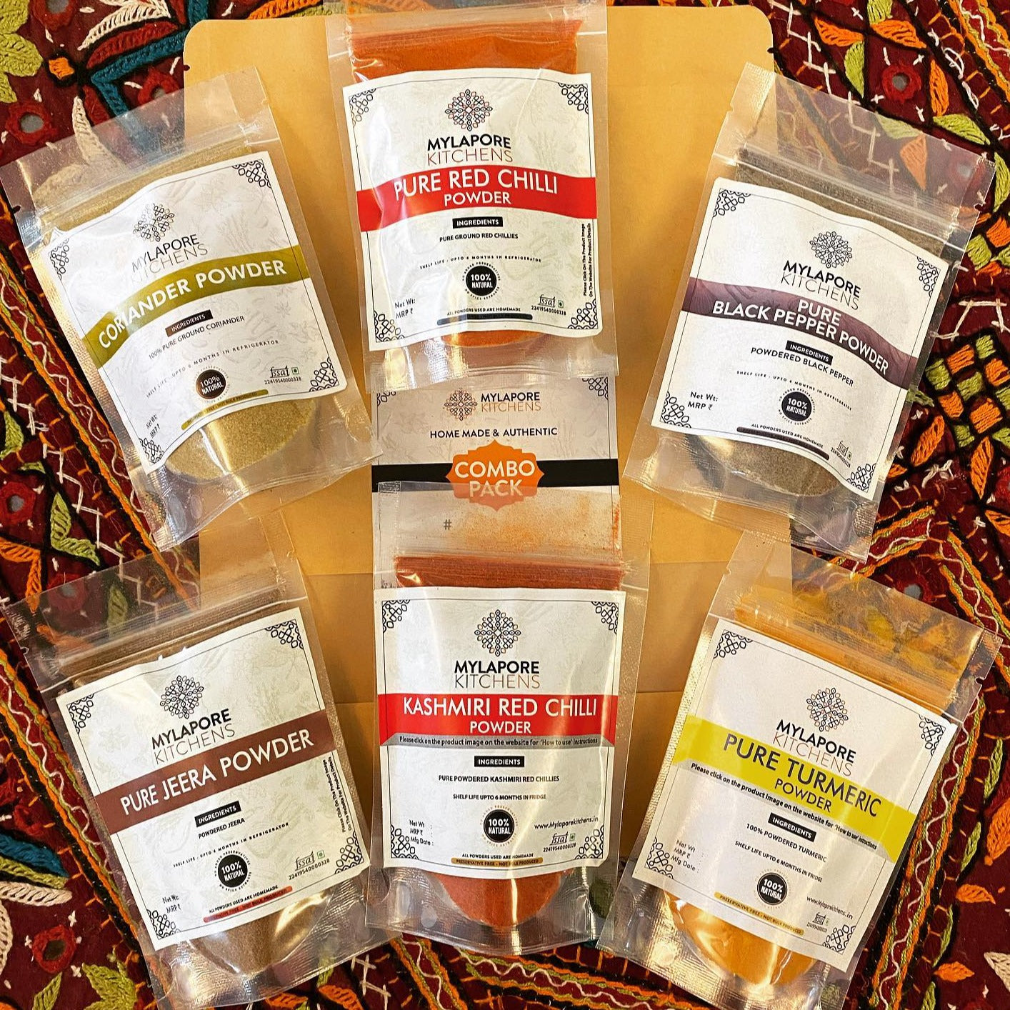 Basic Spices Combo Pack - 300 gms