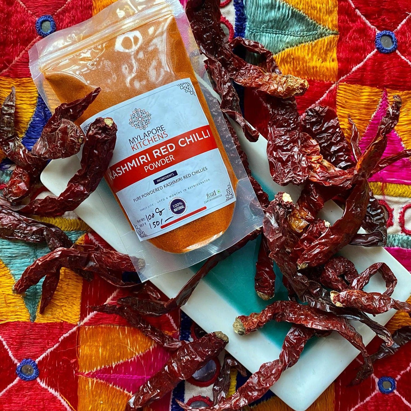 Pure Kashmiri chilli powder - 100 gms