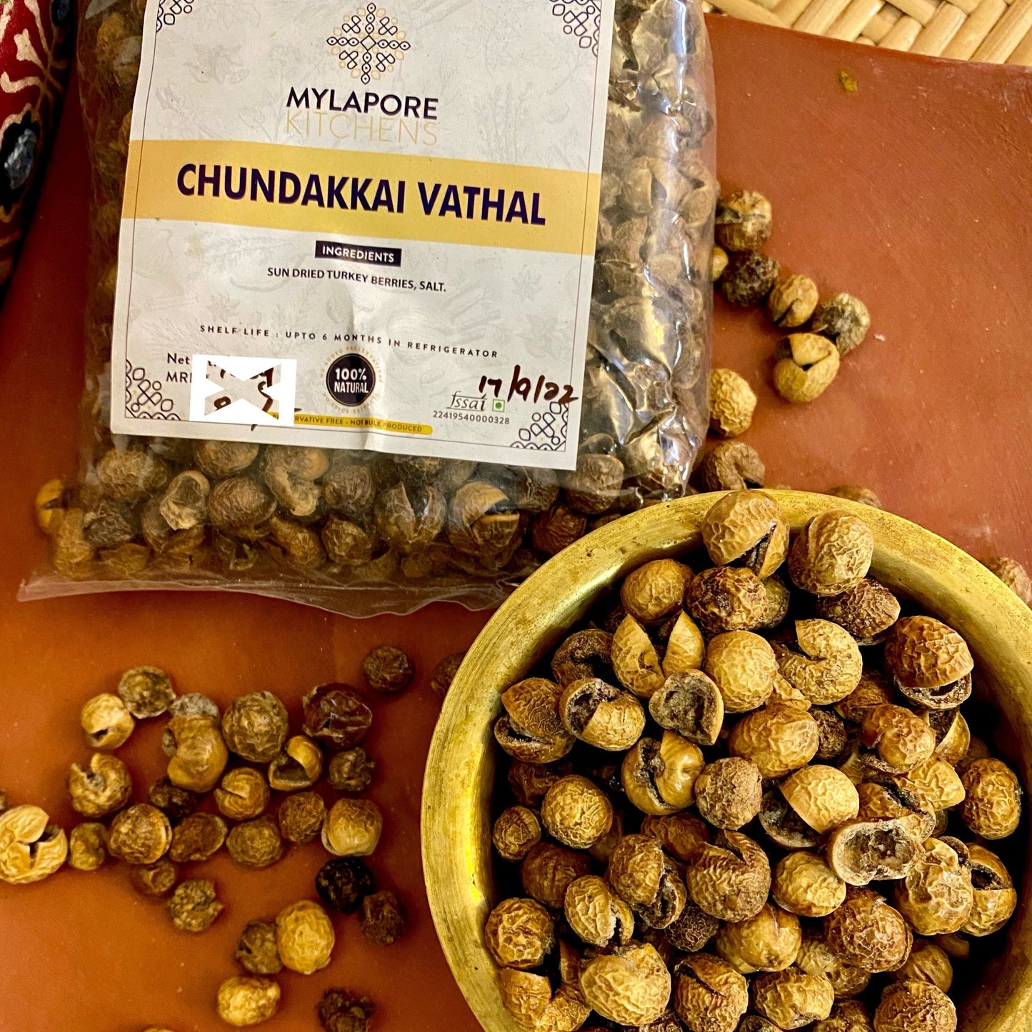 Chundakkai Vathal - with salt -100 gms