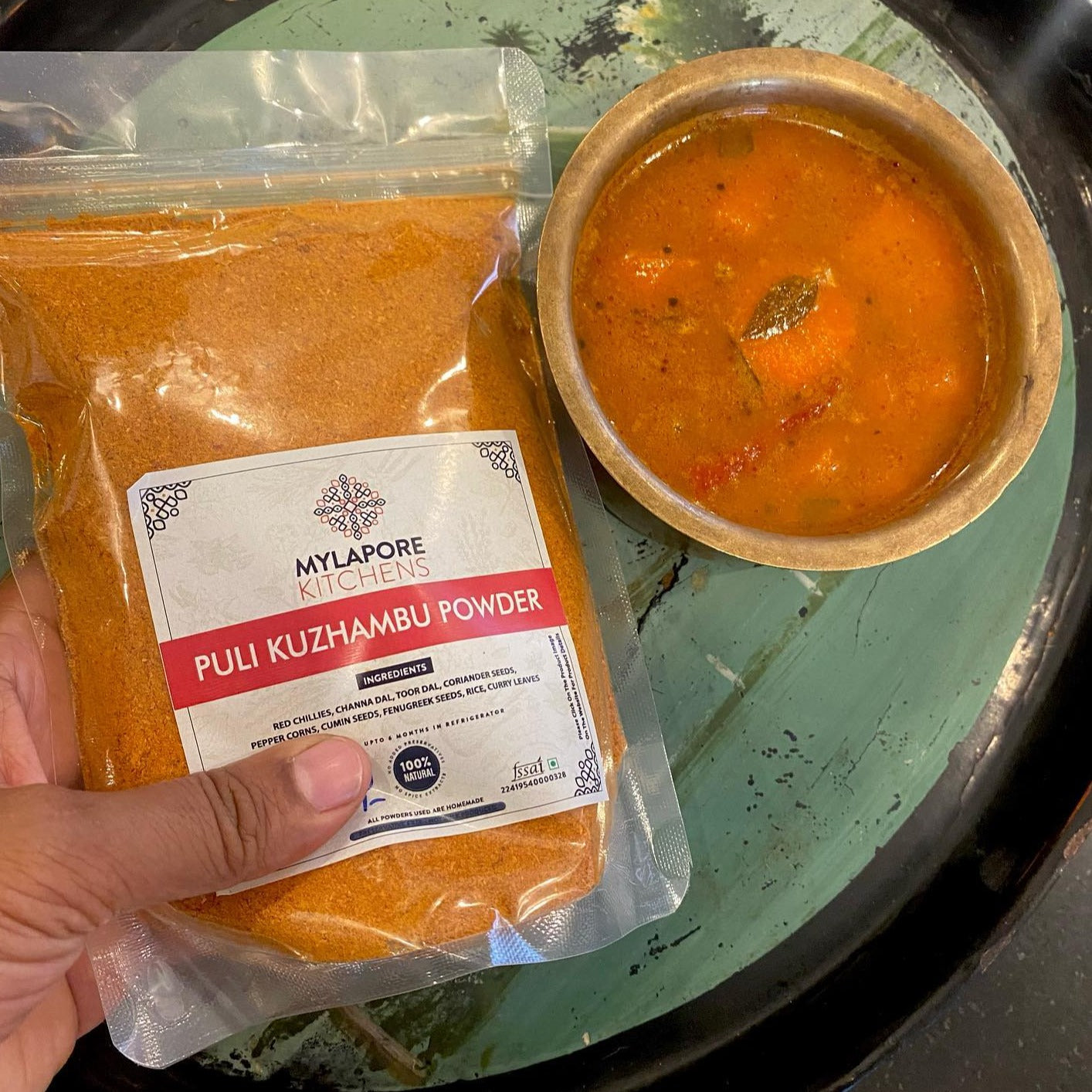 Puli kuzhambu podi - 250 gms