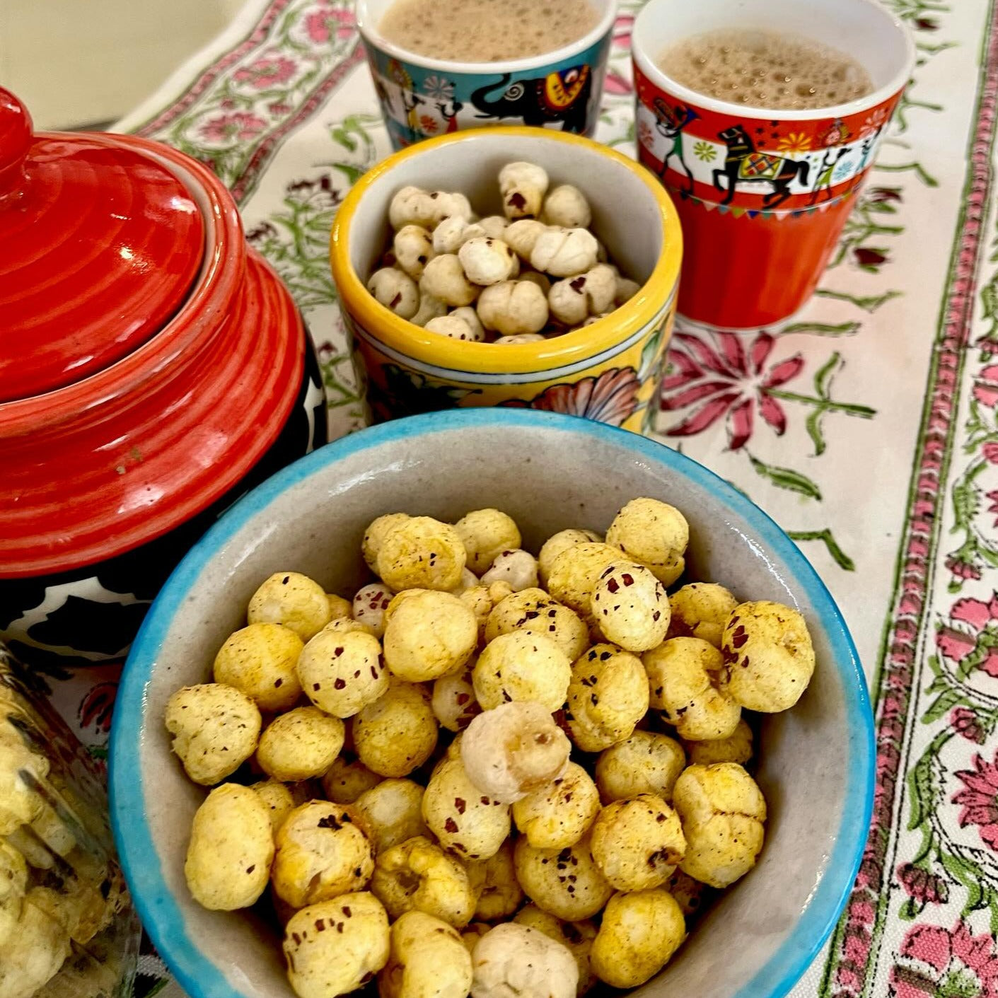 Roasted Makhana - 65 gms - Turmeric and Red chilli