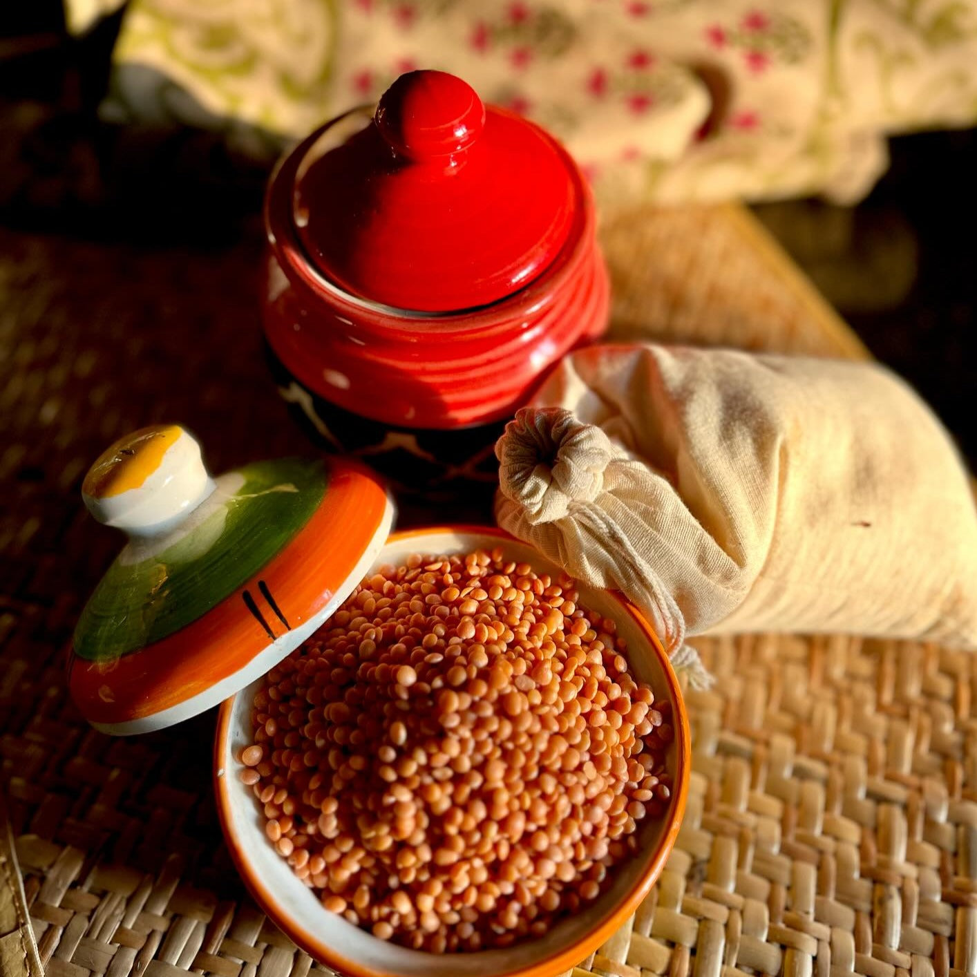 Unpolished Masoor Dal / Red Lentils - 300gms