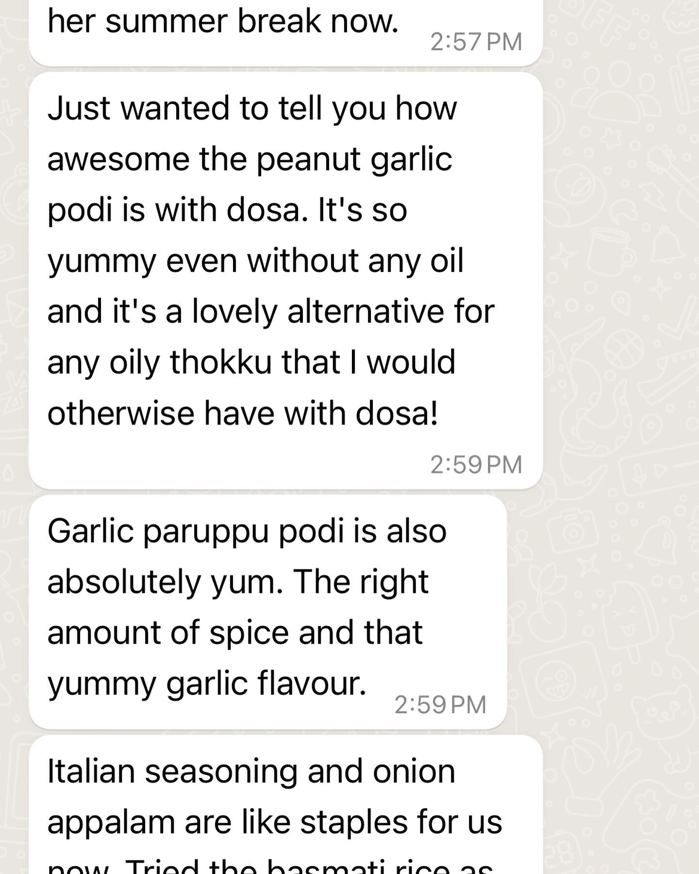 Garlic Paruppu Podi - 100 gms