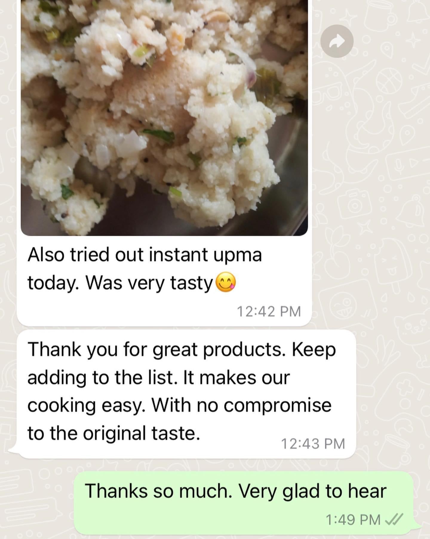 Instant Rava Upma Mix ( Sooji Upma) - 250 gms