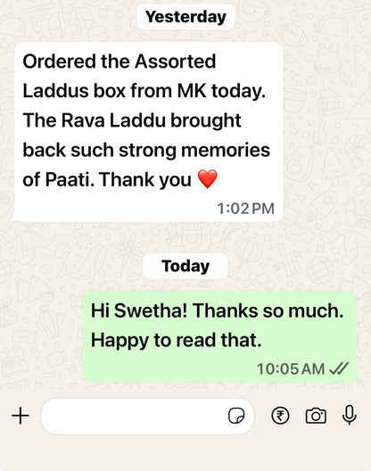 Festive Gift Box - Assorted Laddus - 220 gms - READY TO SHIP