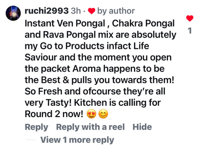 Instant Ven Pongal Mix - 250 gms