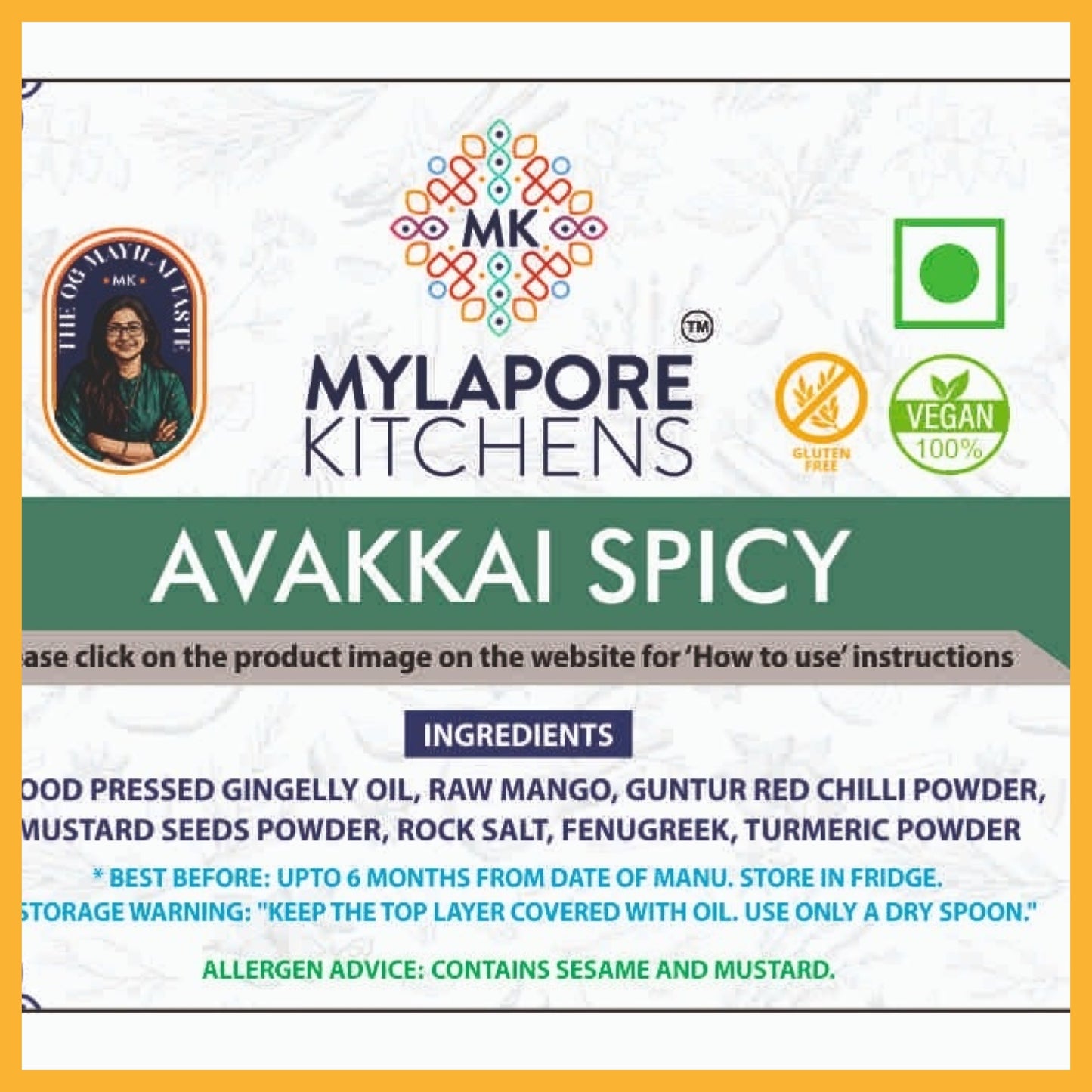 Avakkai Pickle - Spicy - 350 gms