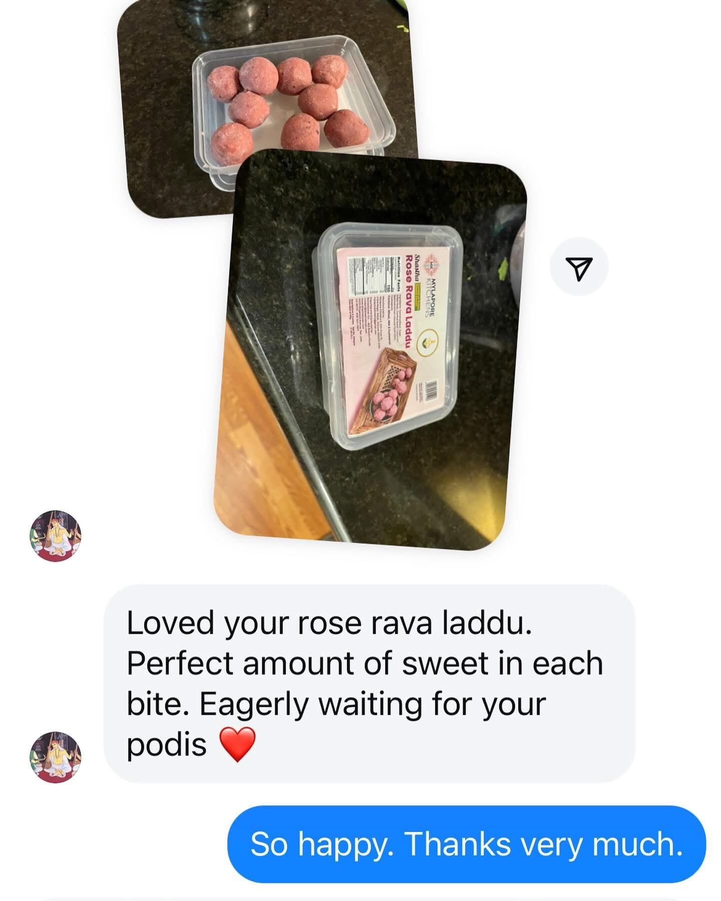 Rose Rava Laddu - 200 gms - fragile - READY TO SHIP