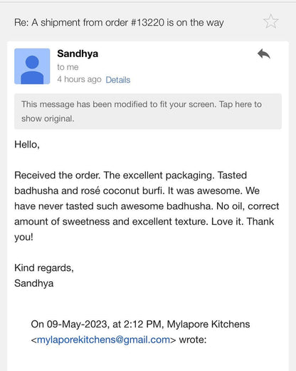 Badusha - 200 gms - We pack with care, but cannot offer replacements for items broken in transit.
