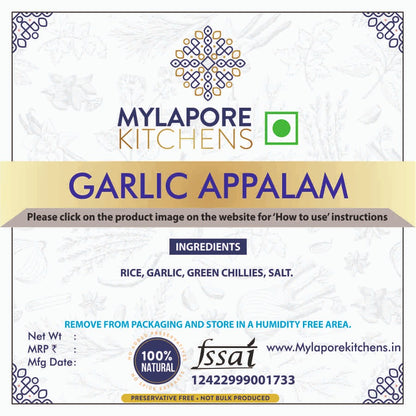 Garlic Appalam - 200 gms
