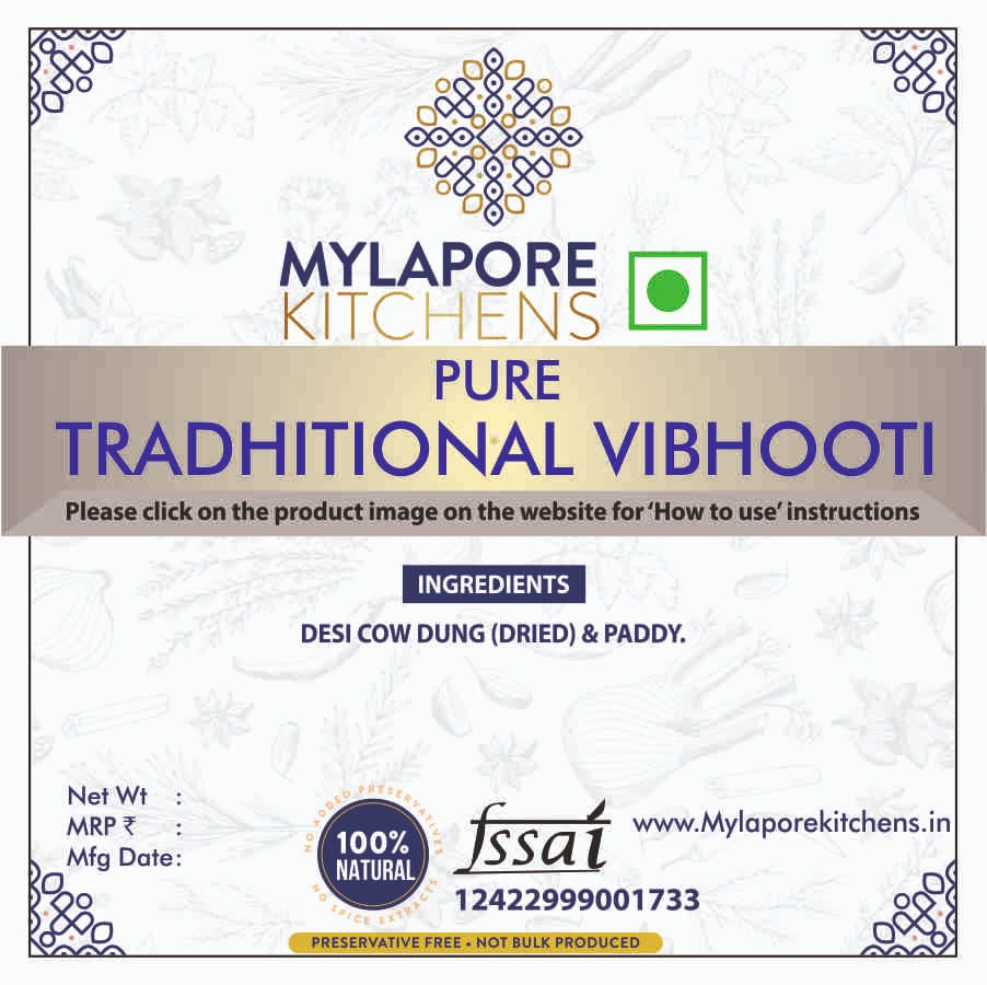 Pure Traditional Vibhooti - 75 gms