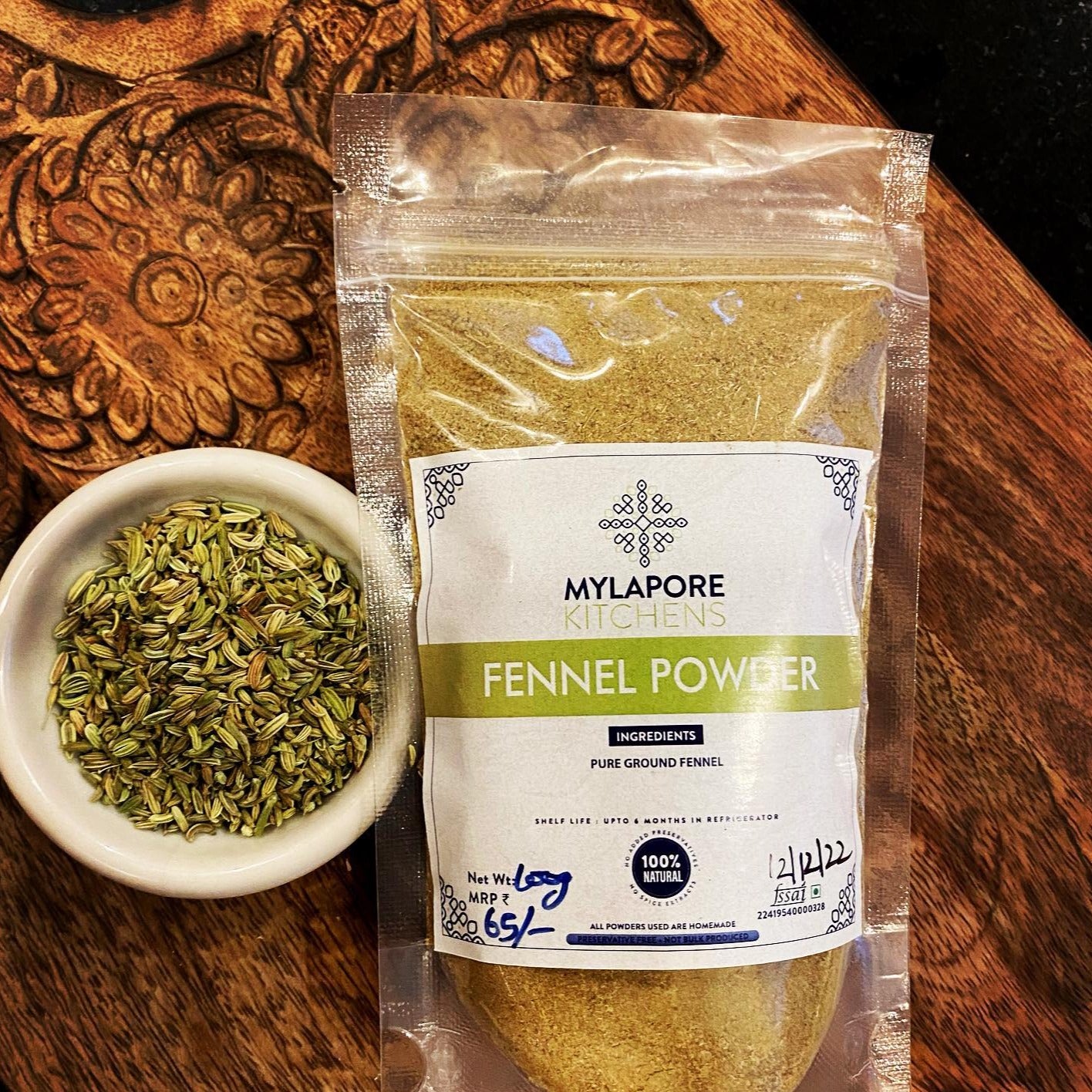 Pure Fennel powder - 125 gms – Mylapore Kitchens